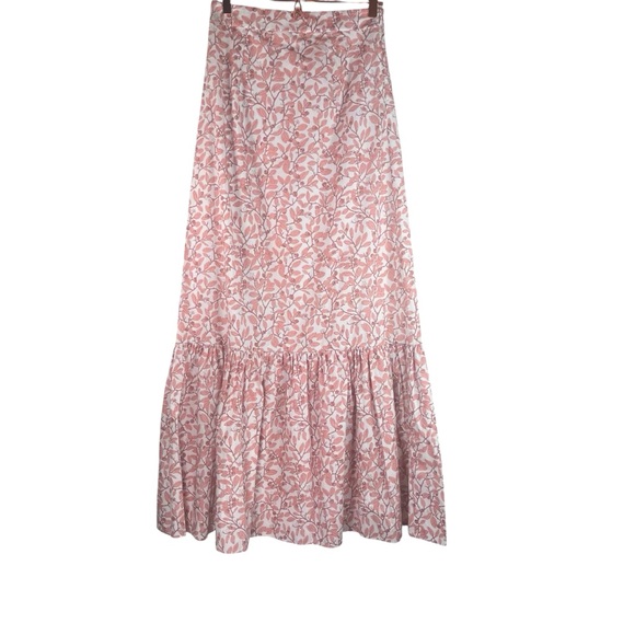 Floral Pink Maxi Skirt - Picture 1 of 6